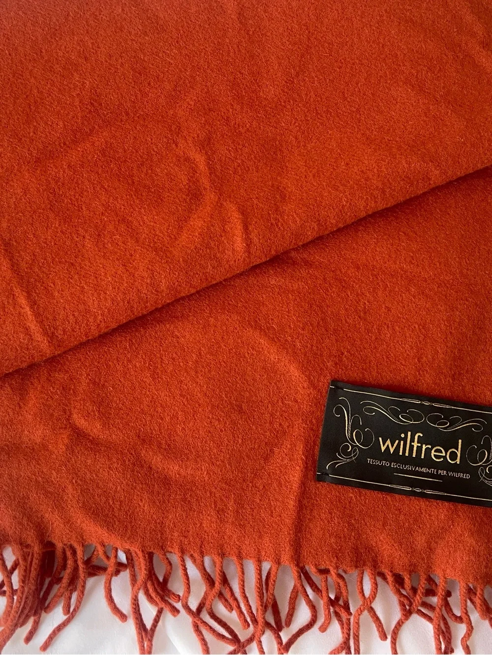 Wilfred Vibrant Orange Fringe Wrap